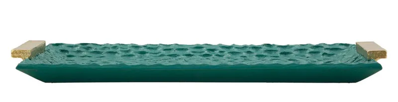 Plateau rectangulaire en résine vert – Grent Modern Design