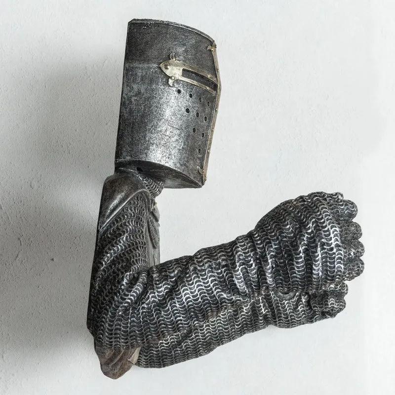 Porte Rouleau de Papier Toilette Chevalier Templier (Sculpture en Resine)