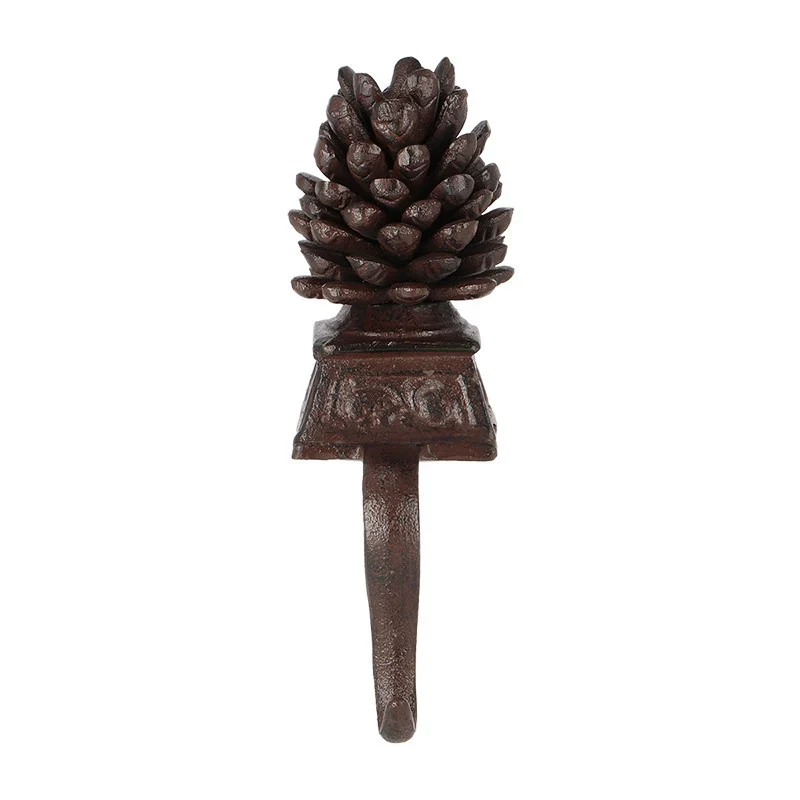 Porte-Chaussette de Noël en Fonte avec Embout Pomme de Pin