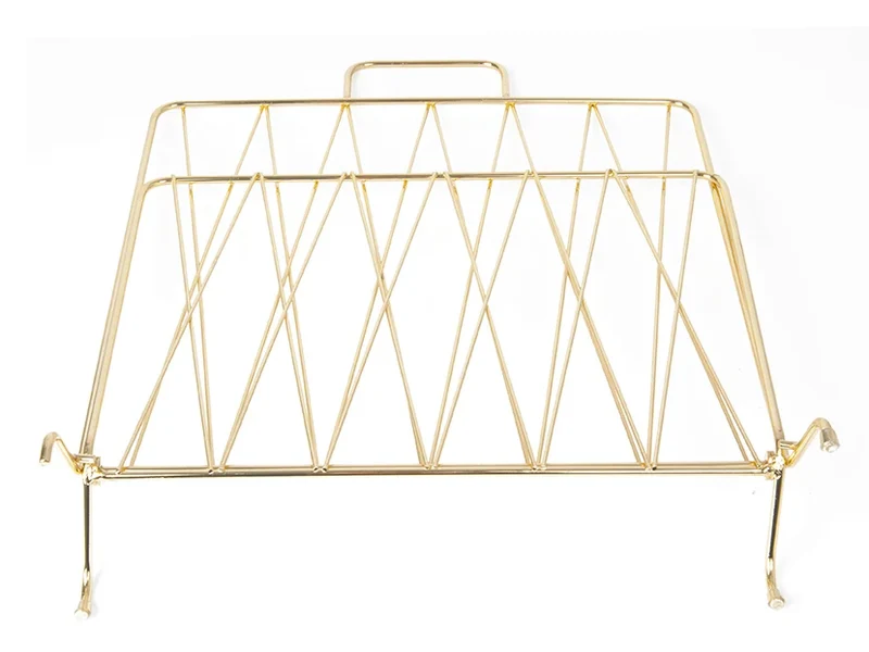 Porte-Revues "Diamond Raster" – Métal Dorée Plaqué