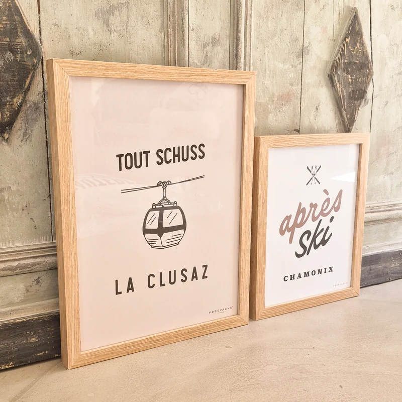 Affiche encadrée personnalisée Tout Schuss