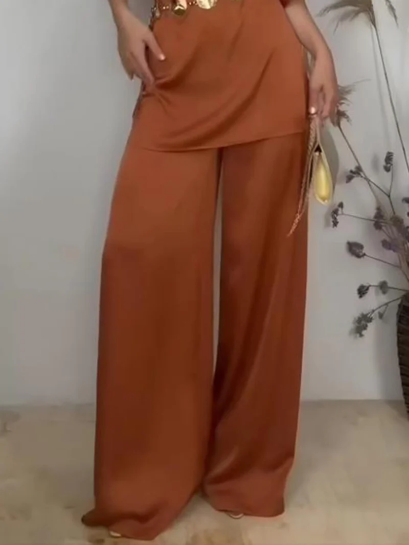 Elegant Asymmetric Neckline Off-Shoulder Loose Top