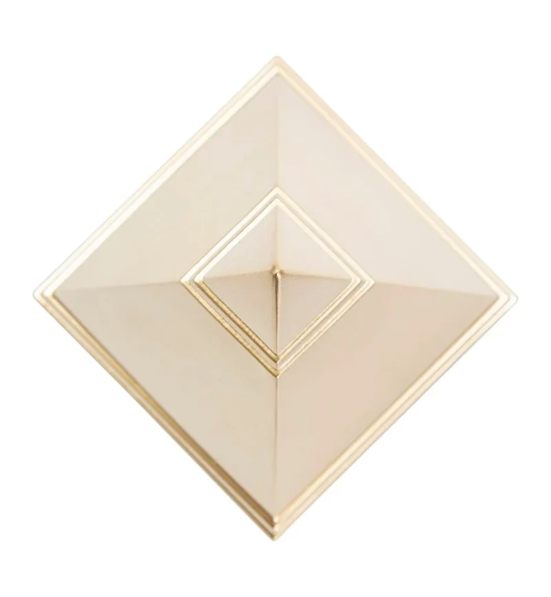 Pyramide dorée décorative (statue en résine)