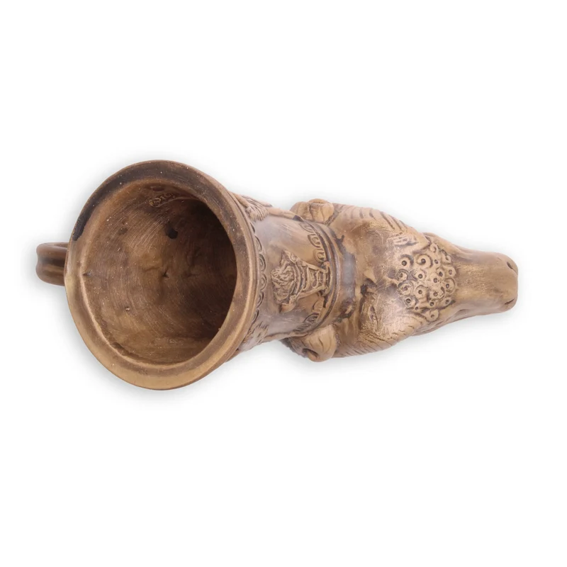 Rhyton avec relief de bélier - céramique romaine