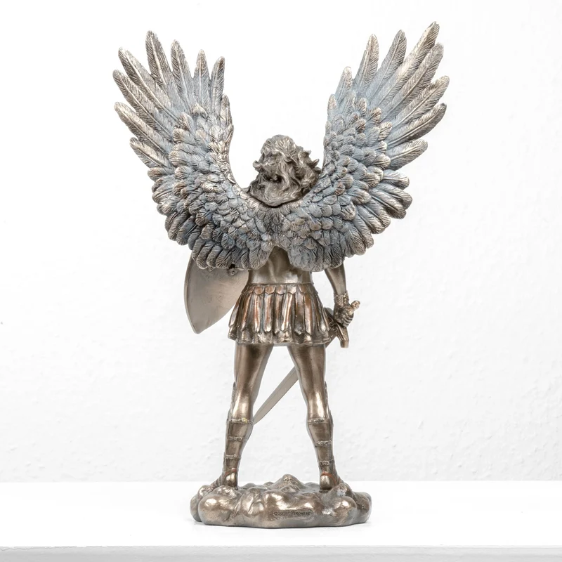 Saint Michel Archange – Défenseur du Ciel (Statue en bronze à froid, Petit modèle)