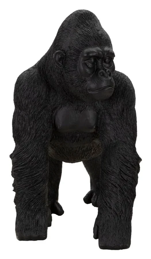 Sculpture de gorille noir (décoration moderne)