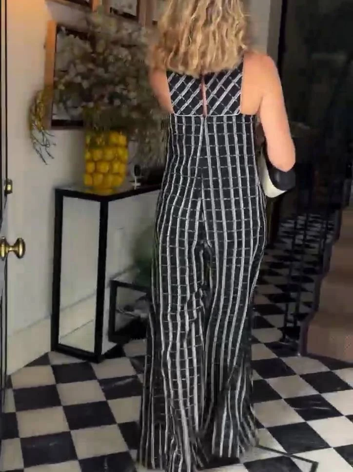 Unique Design Printed Jumpsuit