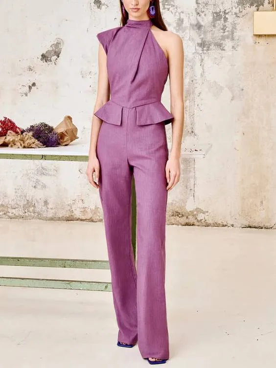 Asymmetric Design Jumpsuit
