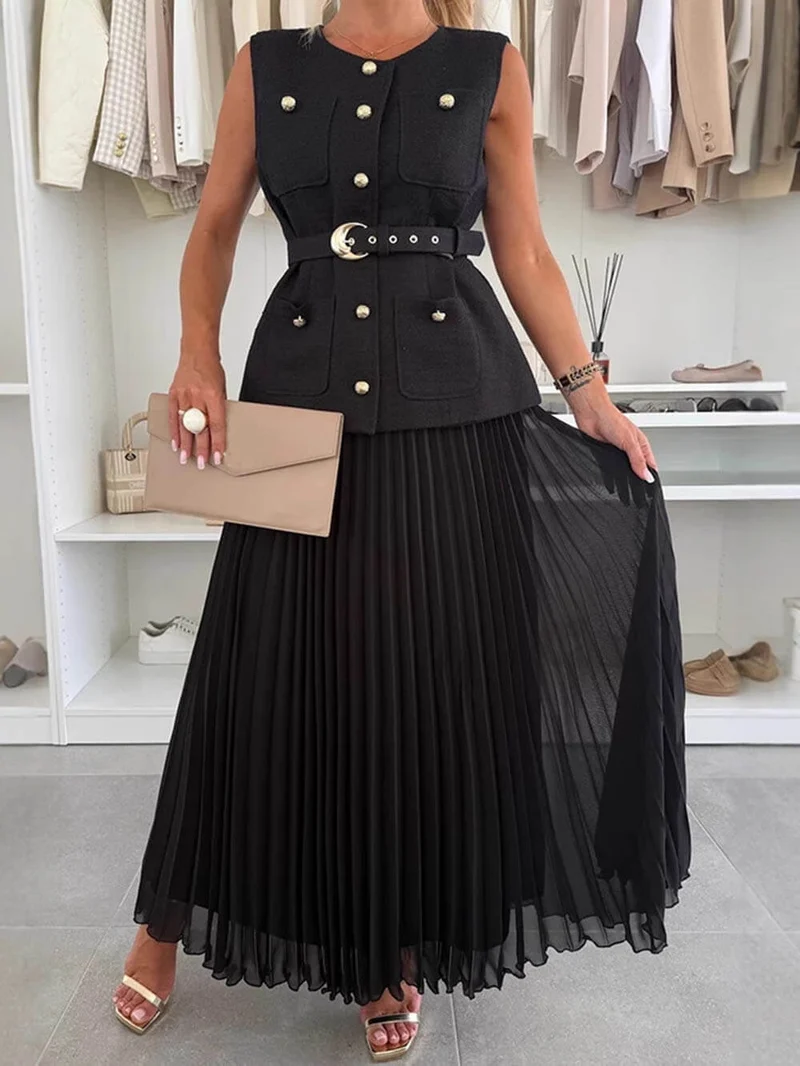 Exquisite And Beautiful Sleeveless Chanel Style Vest Top