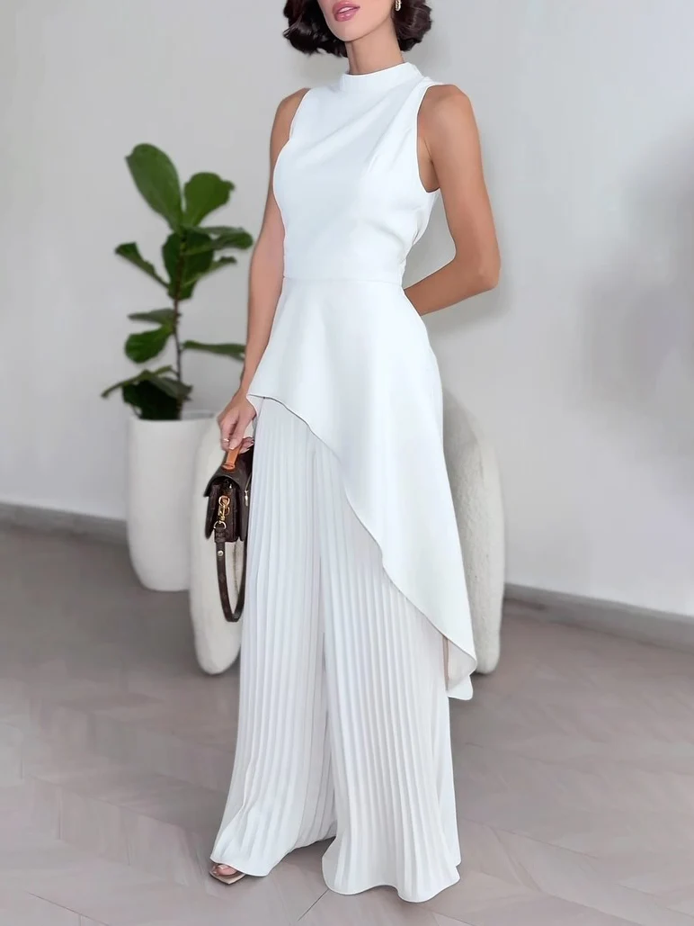 Elegant Irregular Hem Tank Top