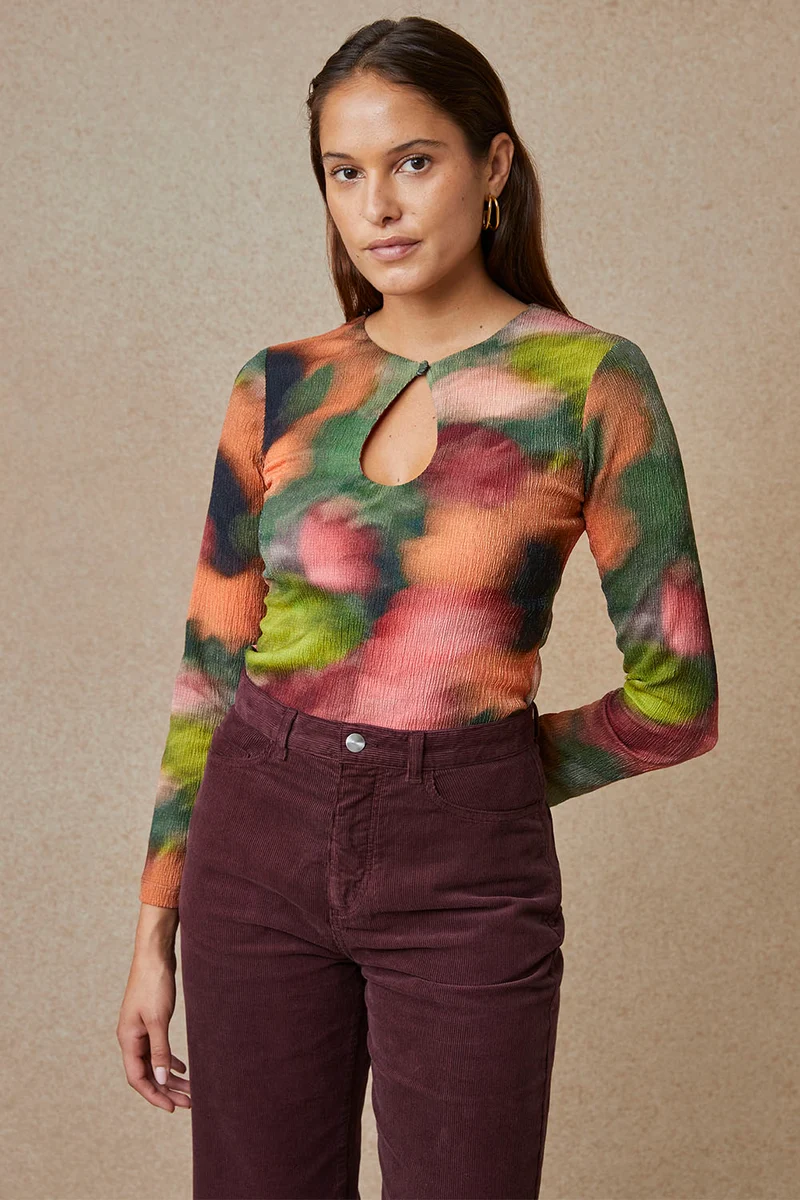 Top Bianca Flora Sauge