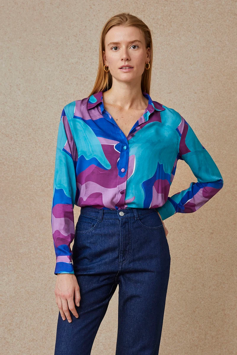 Chemisier L'Envol Indigo