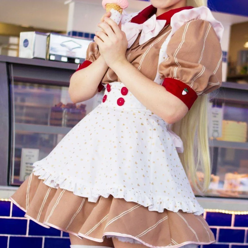 PATRON DE COUTURE PDF | 023 Robe & Tablier Maid Café | CUT/SEW | ANGLAIS SEULEMENT | A4 SEULEMENT