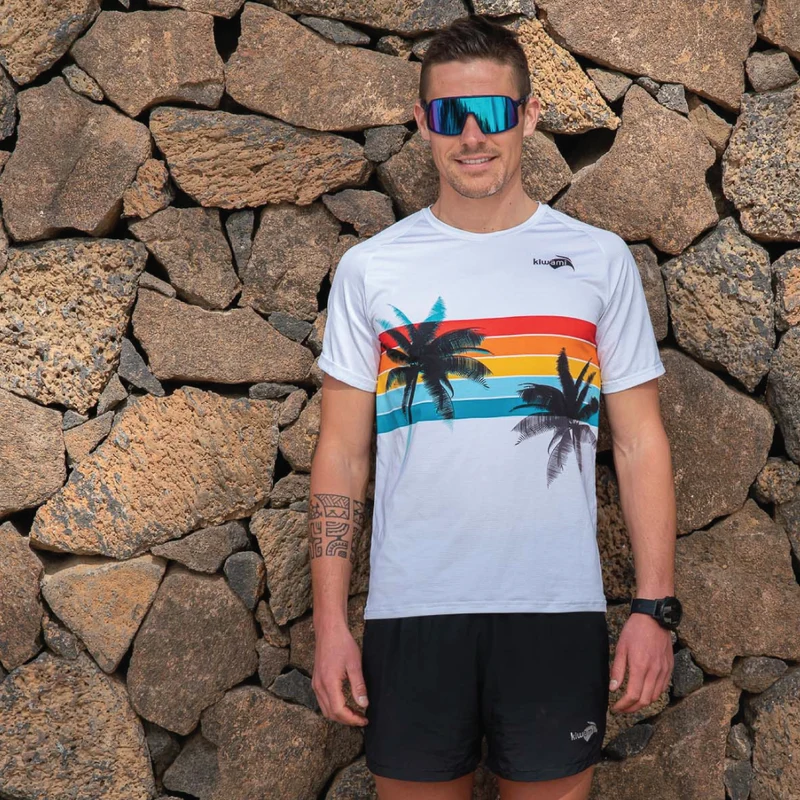 Tee-shirt de running Malibu White