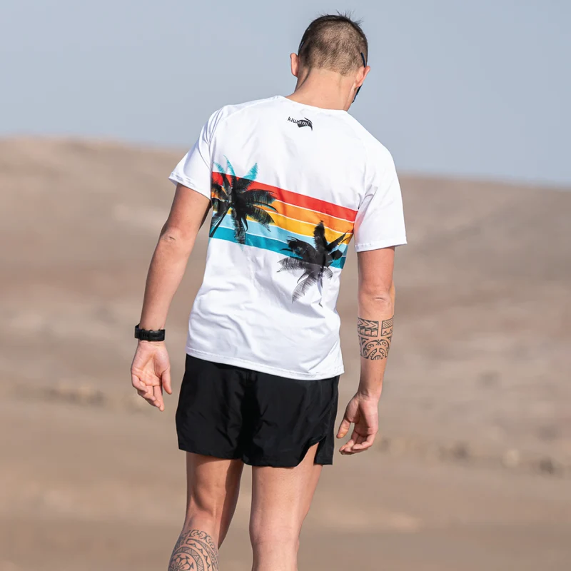 Tee-shirt de running Malibu White