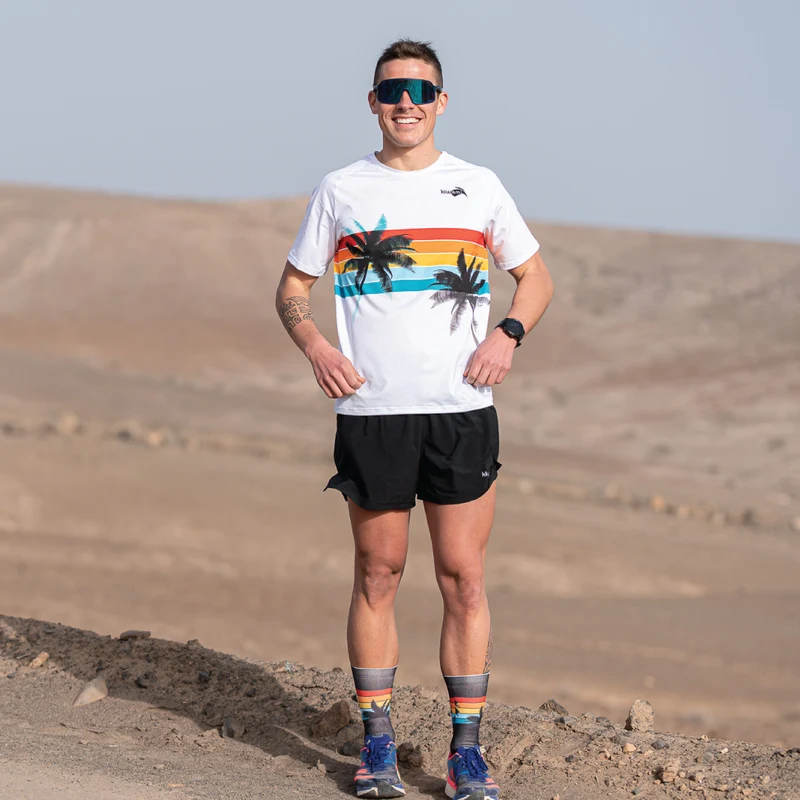 Tee-shirt de running Malibu White