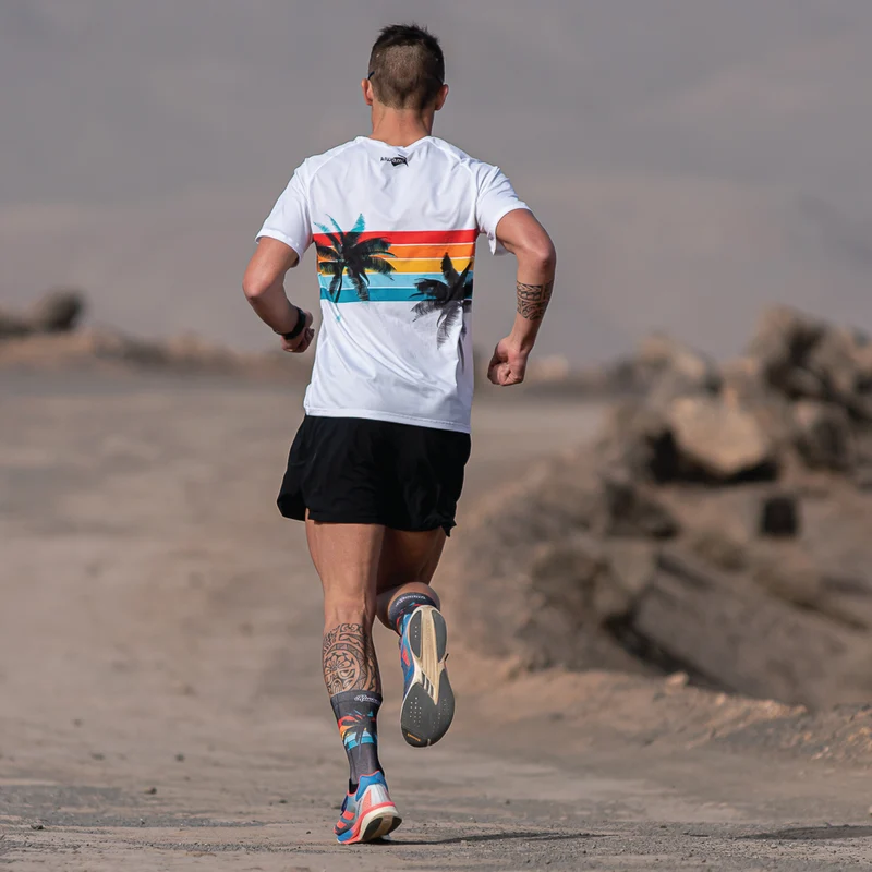 Tee-shirt de running Malibu White
