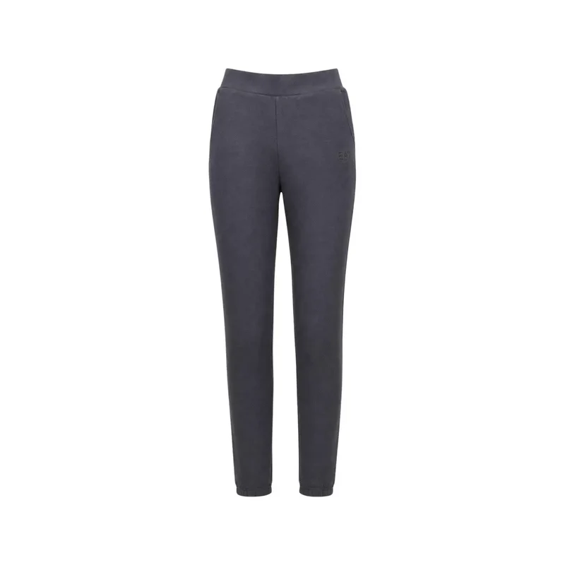 Combinaison EA7 pour femme, en coton gris, col rond