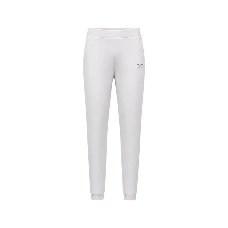 Combinaison EA7 pour femme, en coton gris, col rond