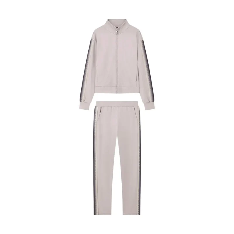 Combinaison EA7 pour femme, beige, en mélange de coton, automne-hiver