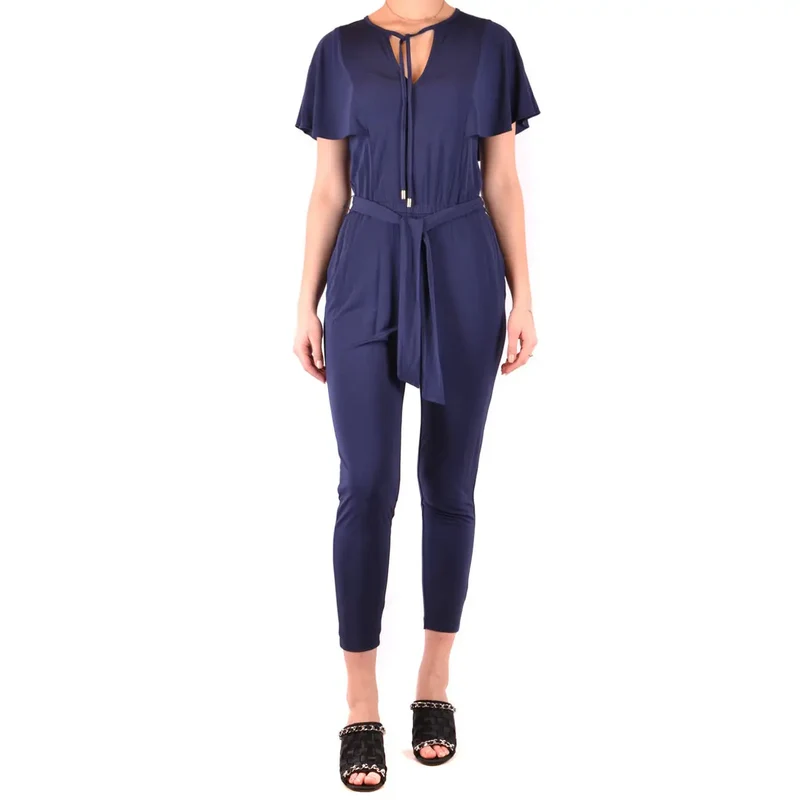 Combinaison Michael Kors pour femme, bleue, col V, en viscose.