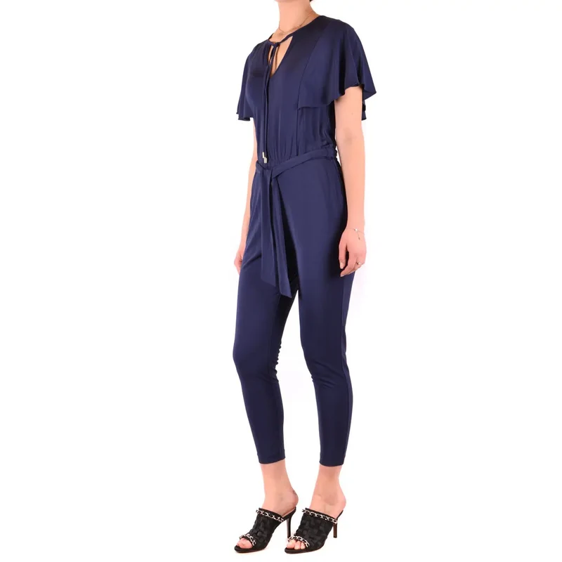 Combinaison Michael Kors pour femme, bleue, col V, en viscose.