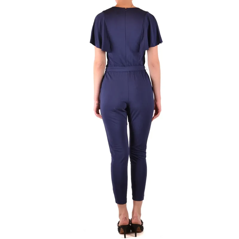 Combinaison Michael Kors pour femme, bleue, col V, en viscose.