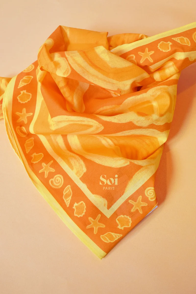 Foulard en coton Soi Paris x The French Madrilene