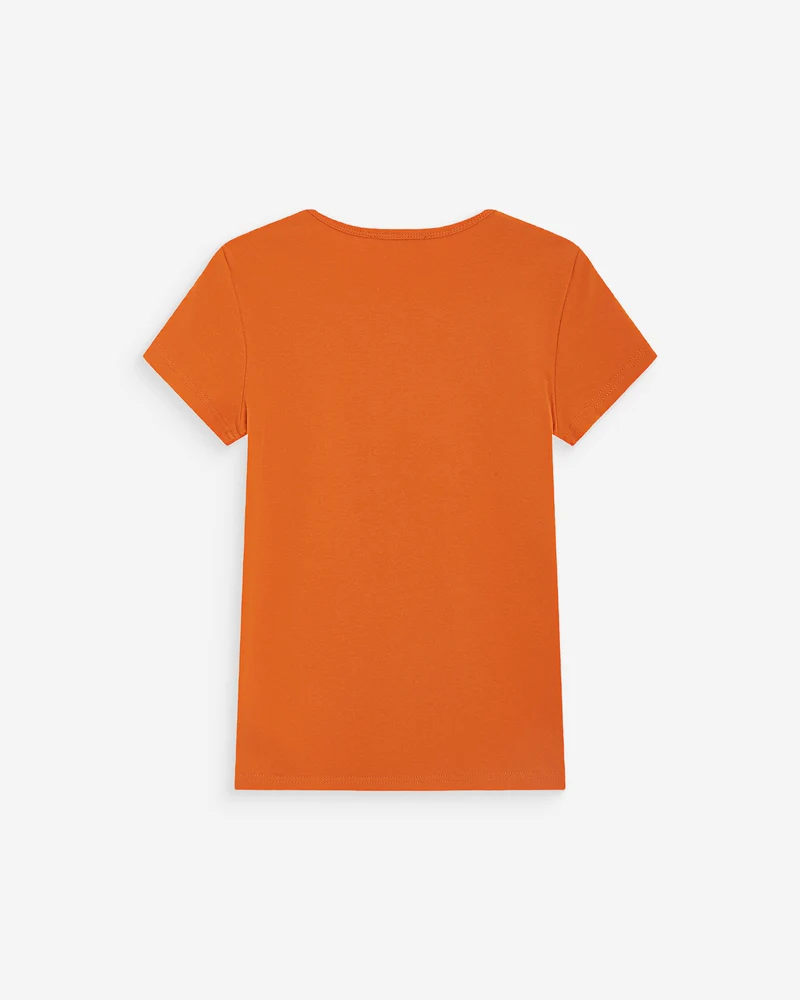 T-shirt ajusté à message orange Wrenley