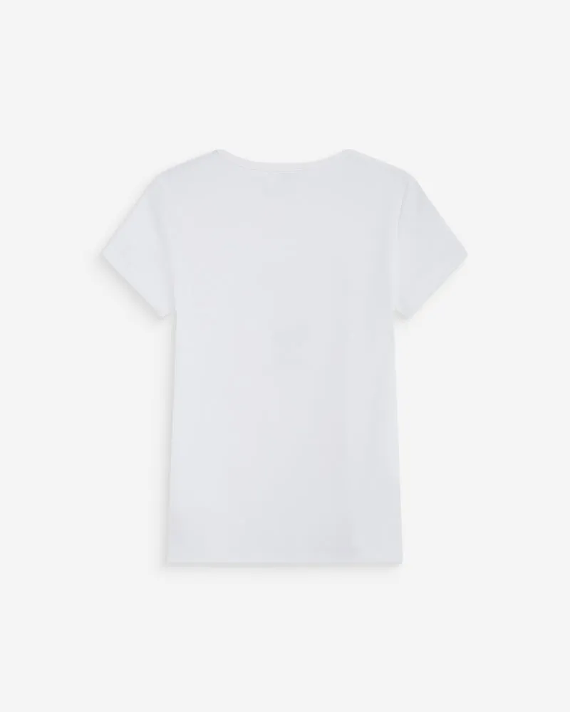 T-shirt ajusté à message emeraude Wrenley