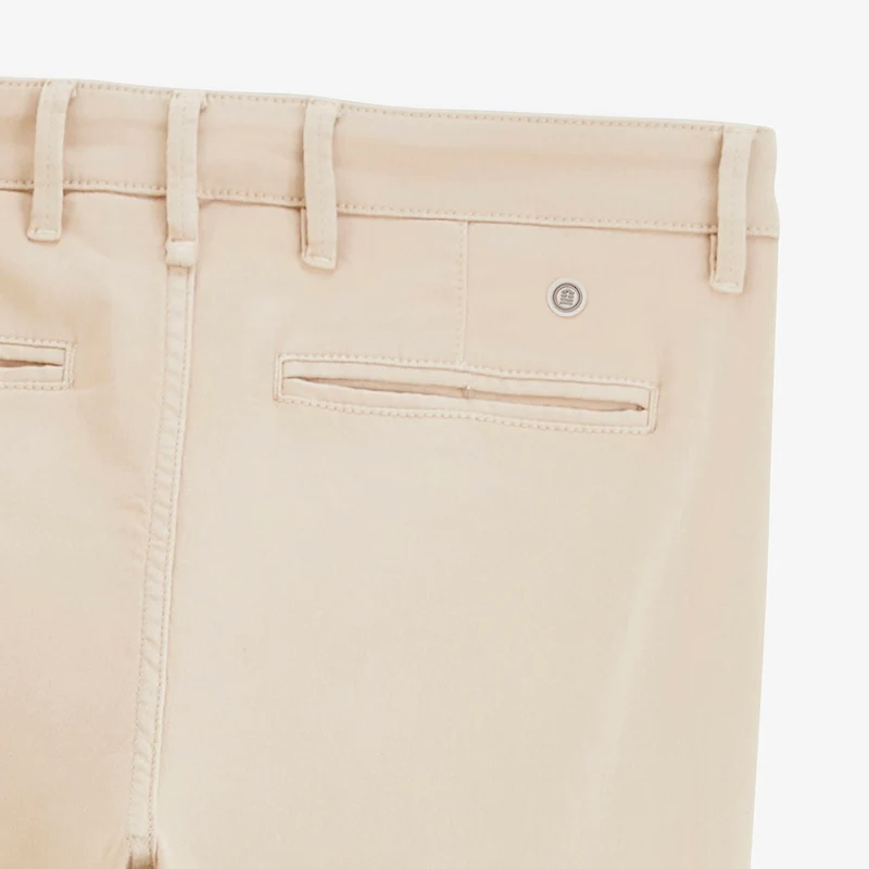 Pantalon coupe confort coton stretch beige 702