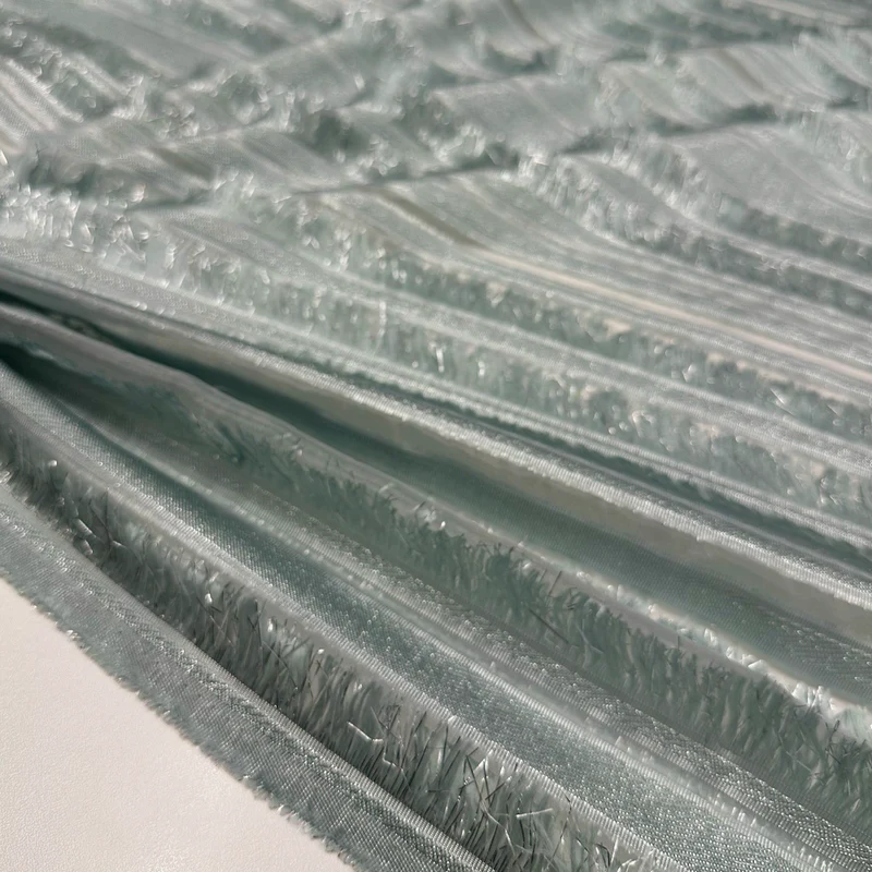 Tissu Lancé-découpé Organza - Frange Métallisé, Euphoria