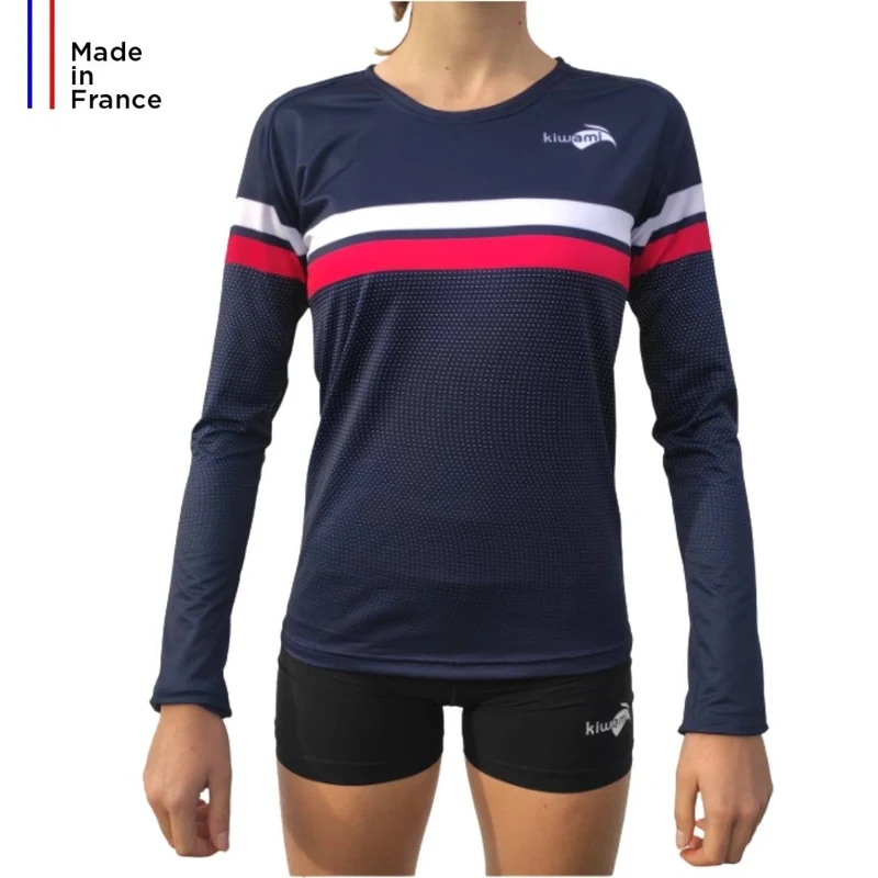 Tee-shirt running Femme manches longues Club