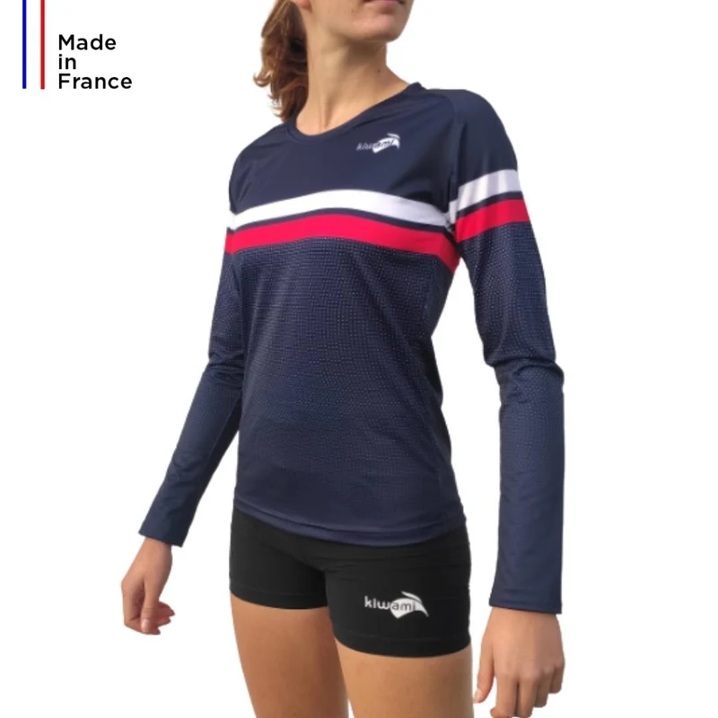 Tee-shirt running Femme manches longues Club