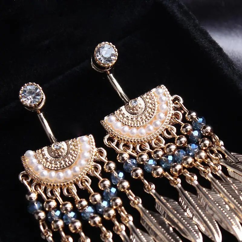 Boucles Oreilles Plumes Amérindiennes