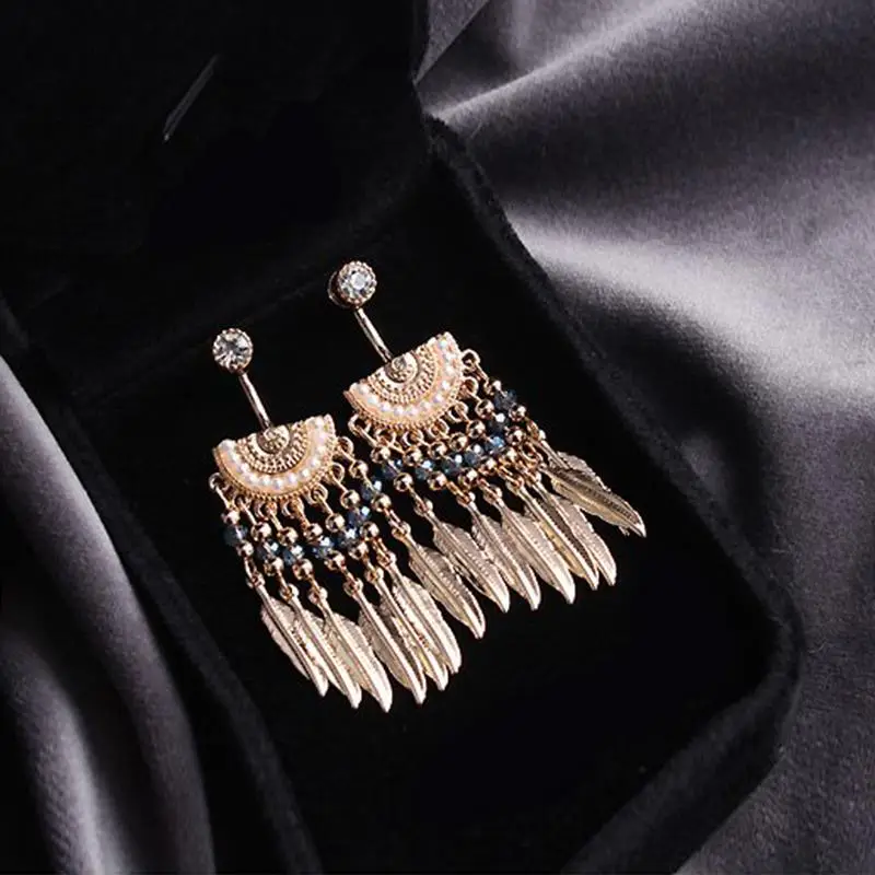 Boucles Oreilles Plumes Amérindiennes