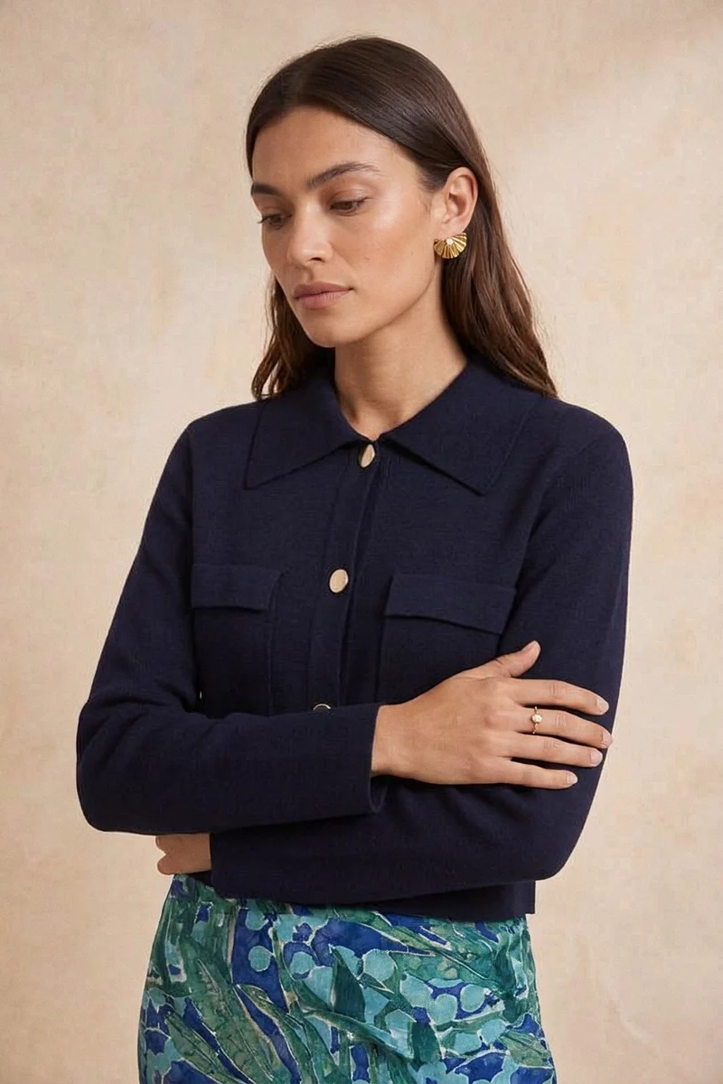 Cardigan en laine Idéaliste