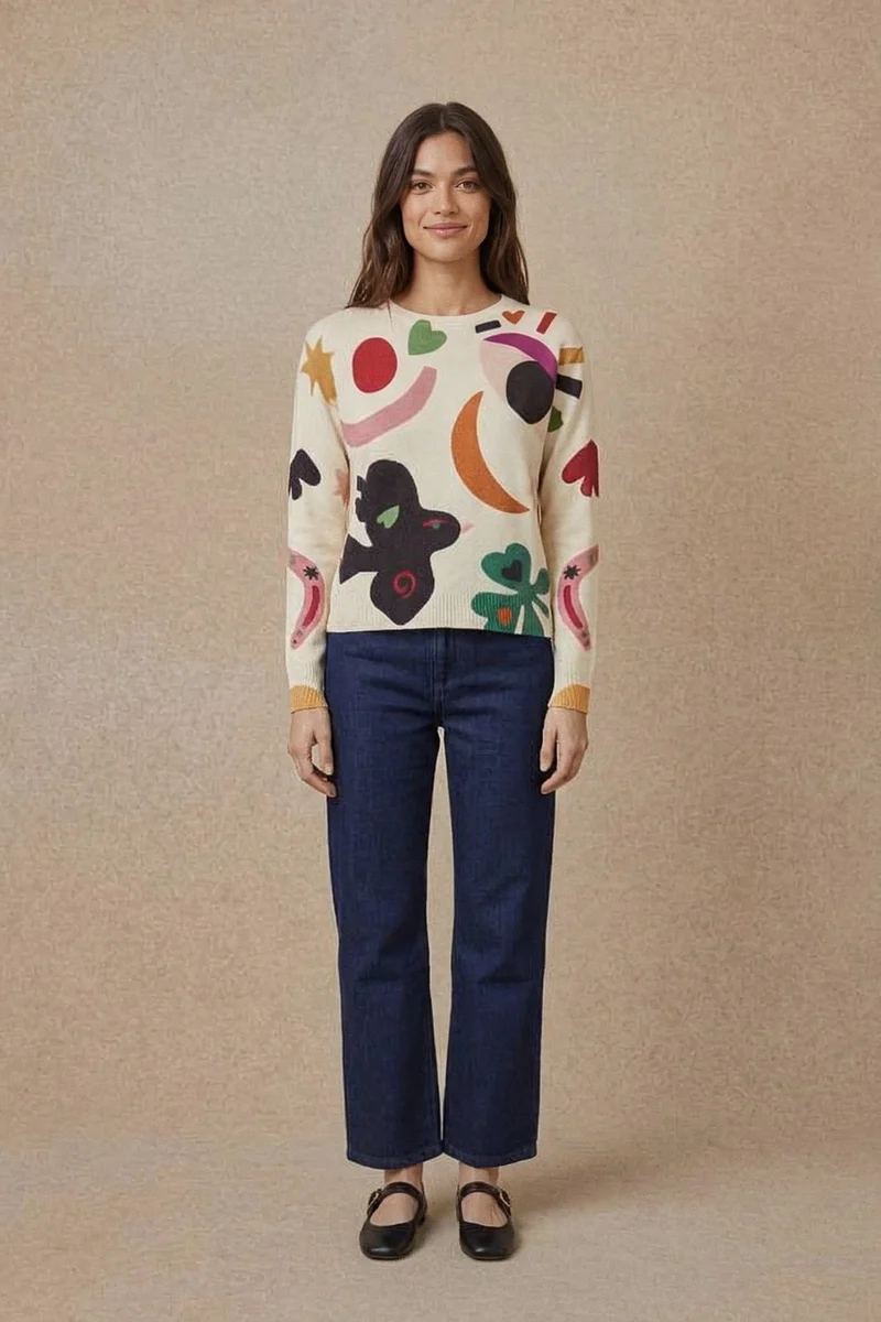 Pull en laine Soi x Leona Rose