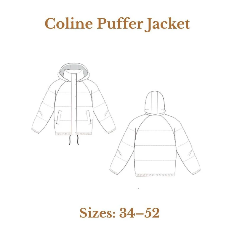 PATRON DE COUTURE PDF | Manteau matelassé Coline | Maéli Paris | FRANÇAIS SEULEMENT