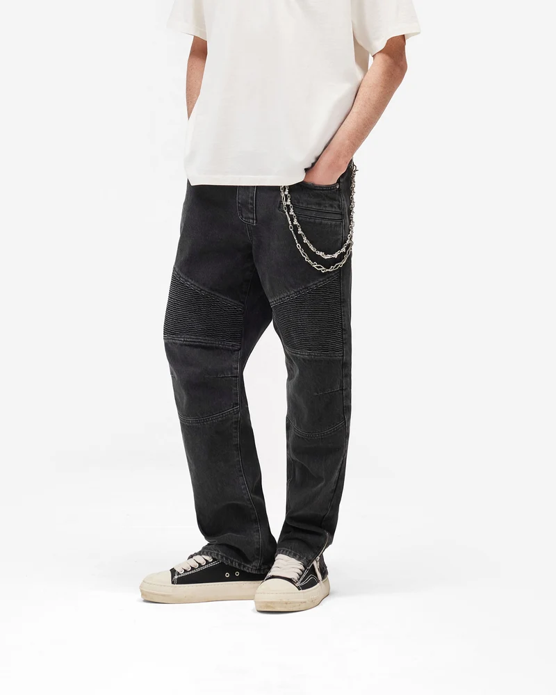 Represent X Belstaff Biker Denim - Vintage Grey