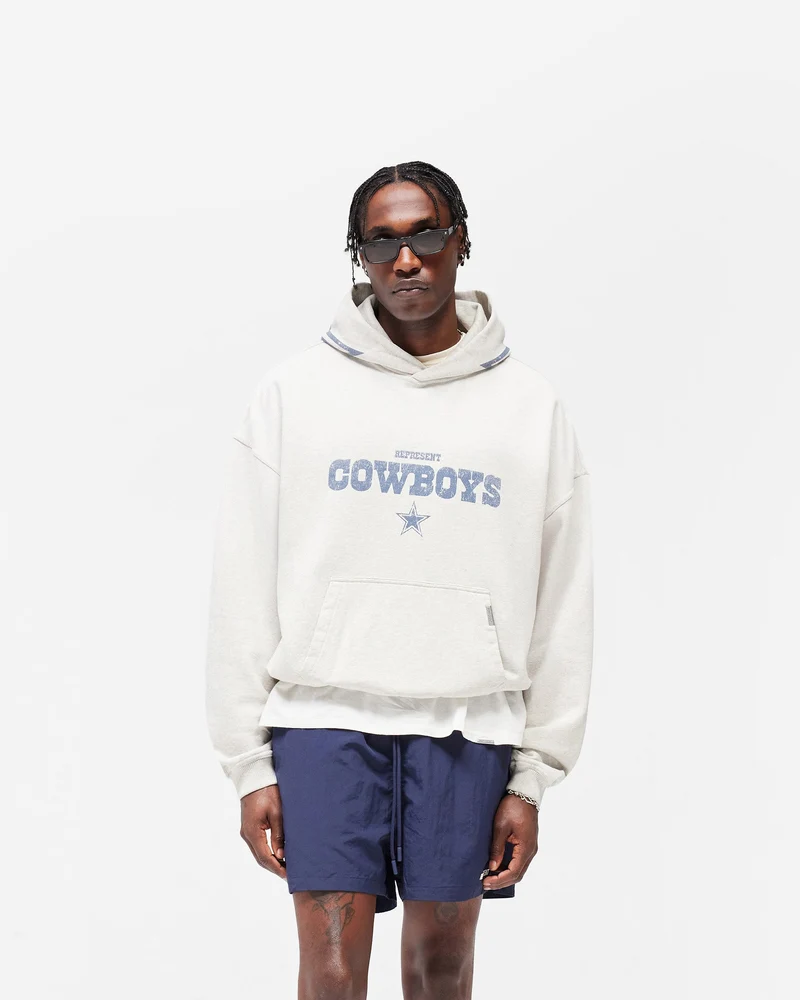 Dallas Cowboys x Represent Hoodie - Cream Marl