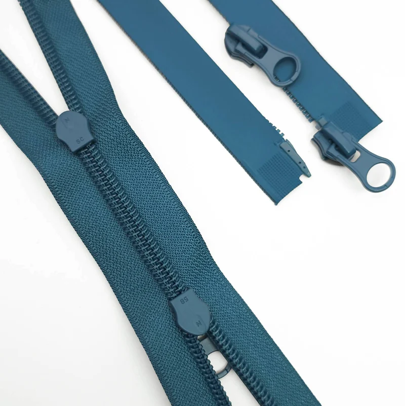 Fermeture éclair imperméable #5 à double curseur séparable | Bleu tropical