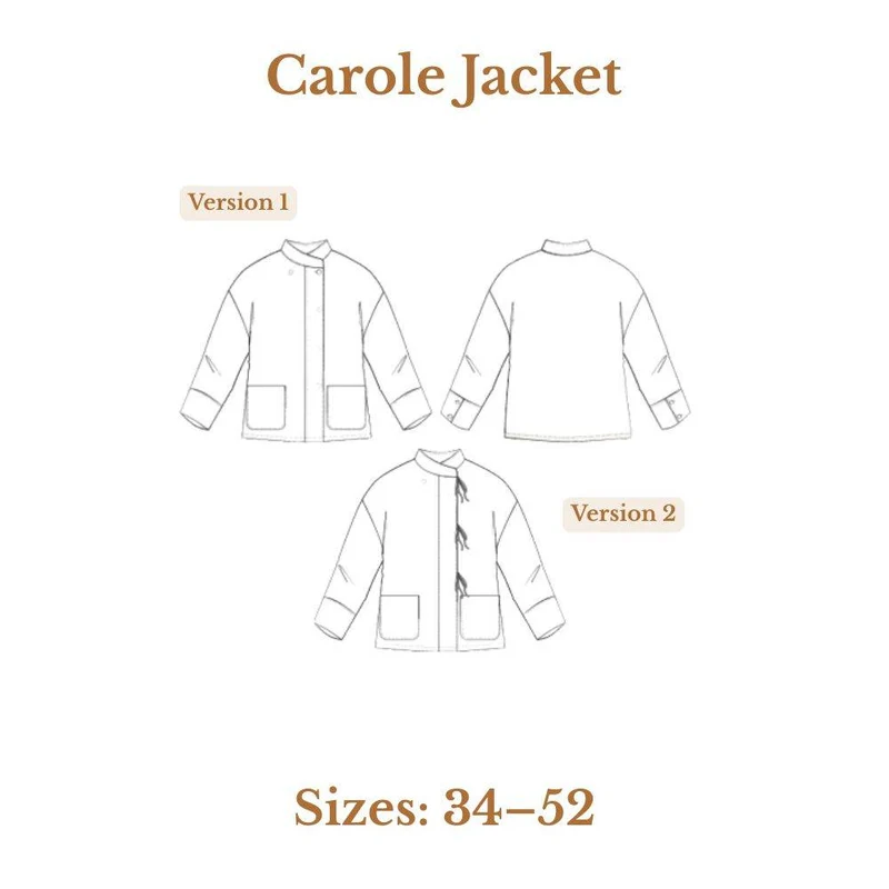 PATRON DE COUTURE PDF | Veste Carole | Maéli Paris | BILINGUE (FR / EN)
