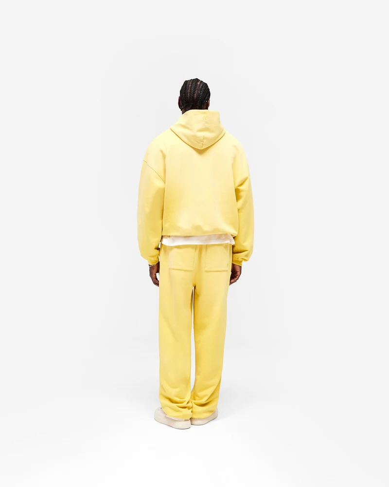 Initial Oversized Hoodie - Canary Yellow