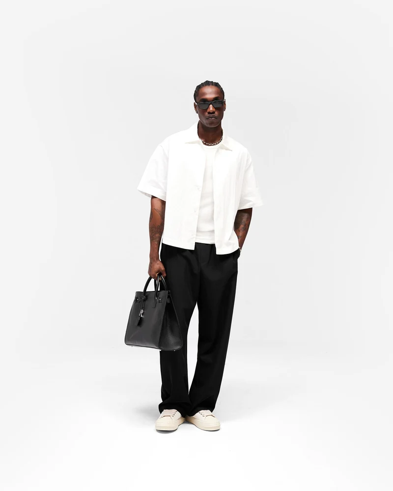 Initial Short Sleeve Shirt - Flat White