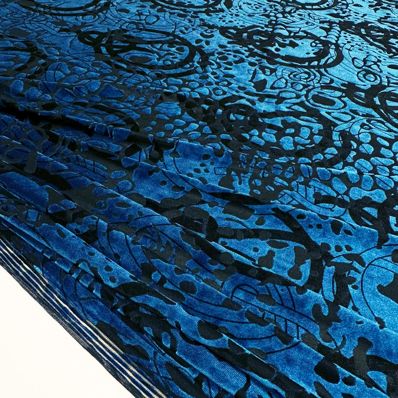 Tissu Velours Dévoré Stretch - Vola
