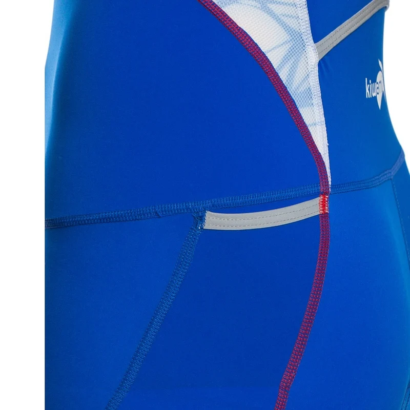 Femme Spider LD1 : Tenue de triathlon longue distance royal red Promo