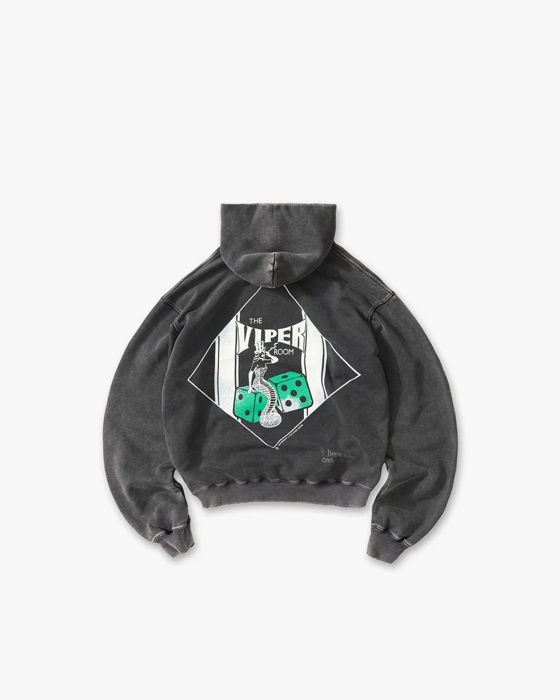 Represent x The Viper Room Dice Hoodie - Vintage Grey