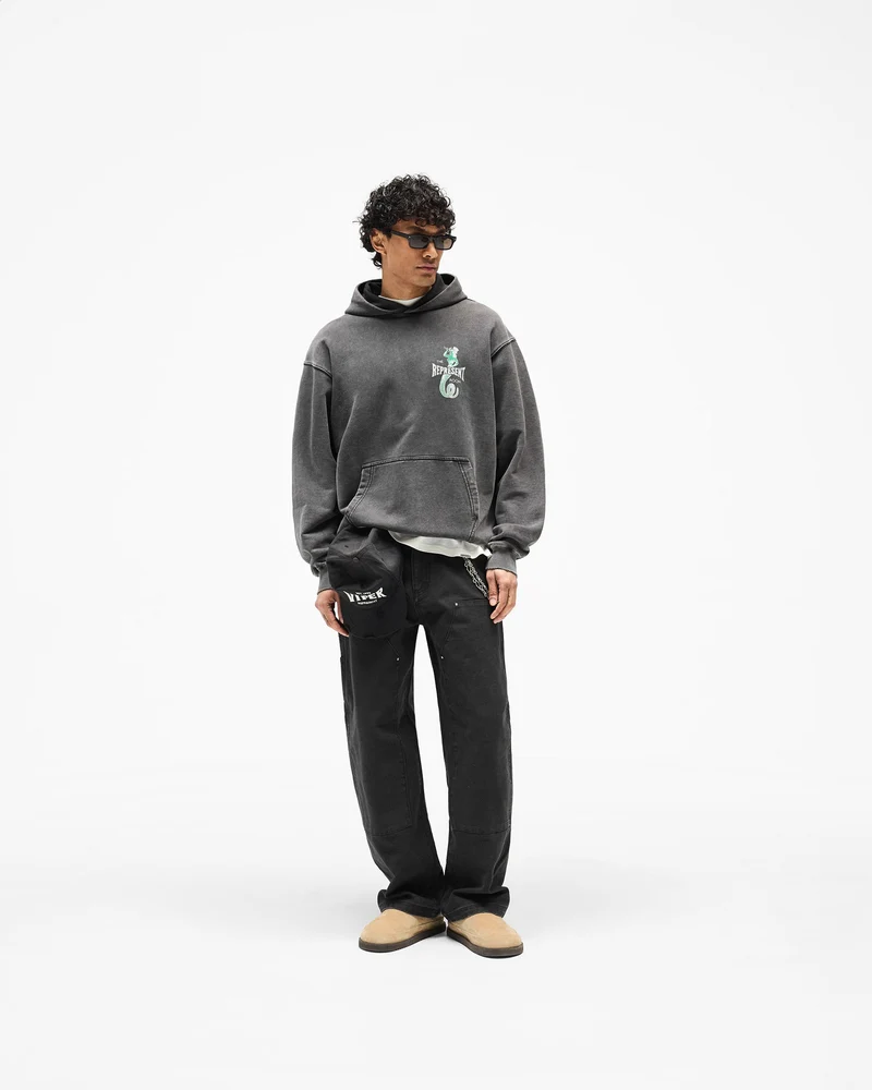 Represent x The Viper Room Dice Hoodie - Vintage Grey