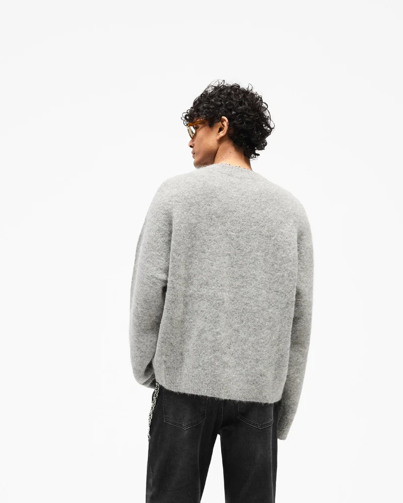 Logo Knit Sweater - Grey
